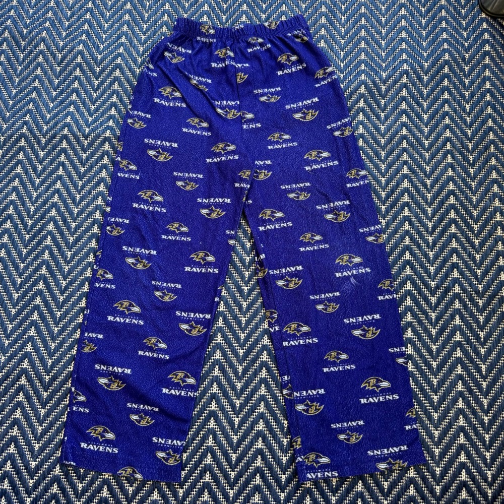NFL Pajama Pants Kids Size 8/10 Purple Baltimore Ravens